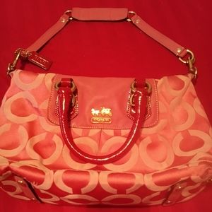 EUC Authentic Coach Coral Poppy